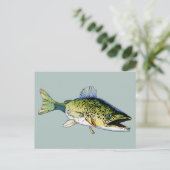 Walleye Briefkaart (Staand voorkant)