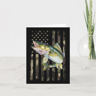 Walleye Camo Amerikaanse vlag Kaart