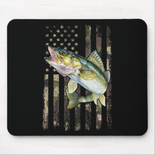 Walleye Camo Amerikaanse Vlag Muismat