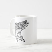 Walleye Fish Koffiemok (Voorkant links)