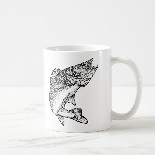 Walleye Fish Koffiemok (Rechts)