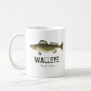 Walleye Fish Modern Fisherman Angler Koffiemok