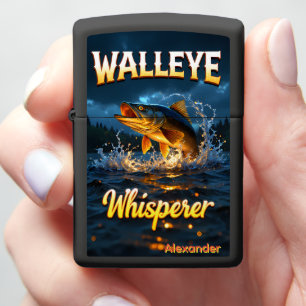 Walleye fluisteraar Unieke visser Vissen