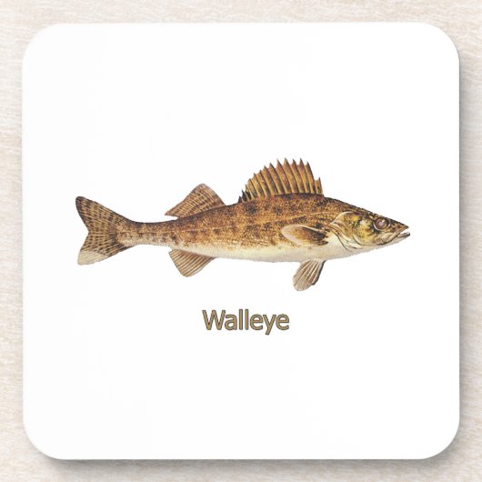 Walleye (Grote Meren) Drankjes Onderzetter (Voorkant)