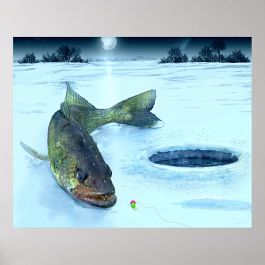 Walleye Ice Poster (Voorkant)