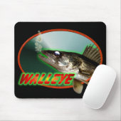 Walleye in oval muismat (Met muis)