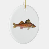 Walleye Keramisch Ornament (Rechts)