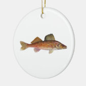 Walleye Keramisch Ornament (Links)