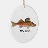 Walleye Keramisch Ornament (Rechts)