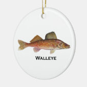 Walleye Keramisch Ornament (Links)