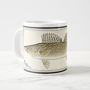 Walleye Pike Fish Jumbo Beker