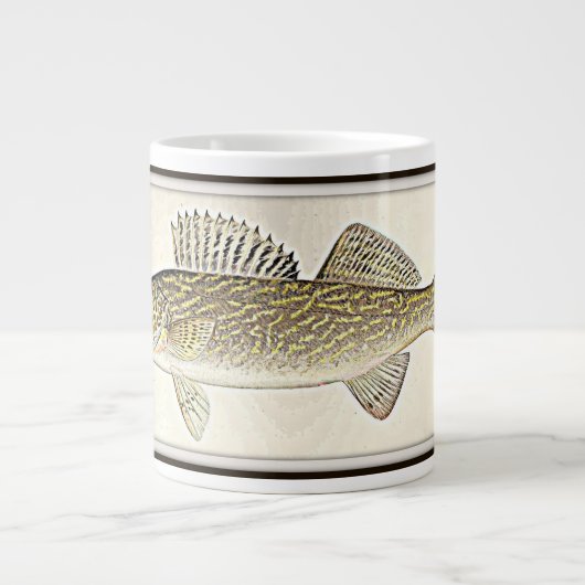 Walleye Pike Fish Jumbo Beker (Voorkant)