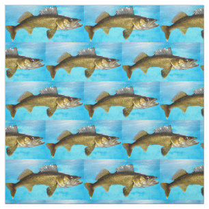 Walleye Pike met water Stof