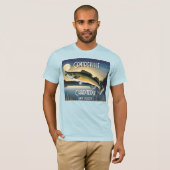 Walleye Pike, Water en Maan Memorial T-Shirt (Voorkant volledig)