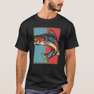Walleye Portret Snoekhaak Lures Expert Walleye T-shirt