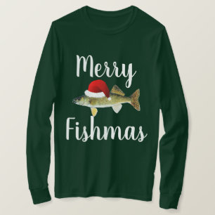 Walleye Ugly Kerstmis T-shirt