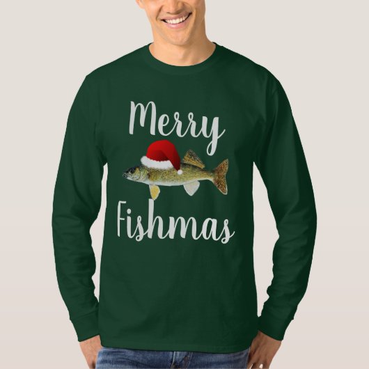 Walleye Ugly Kerstmis T-shirt (Voorkant)