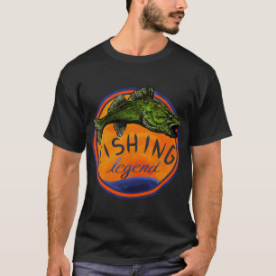 Walleye-vissend legende t-shirt