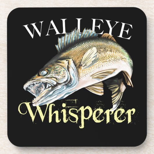 Walleye Whisperer Bier Onderzetter (Voorkant)