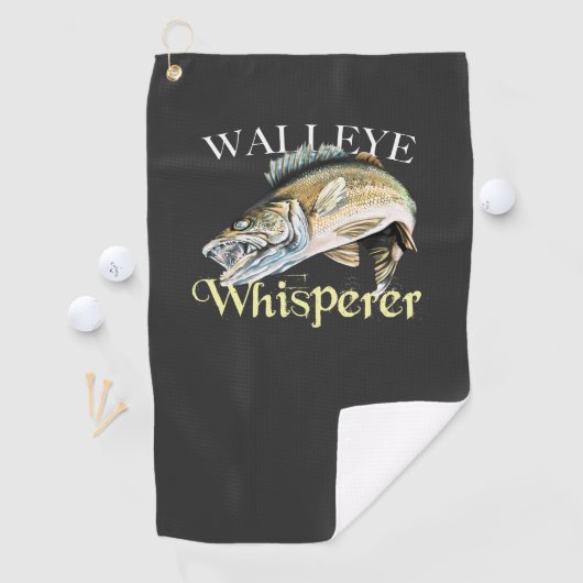 Walleye Whisperer Dark Fishing Serviette (En situation)