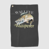 Walleye Whisperer Dark Fishing Serviette (Devant)