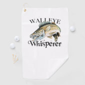 Walleye Whisperer Vissen Towel Golfhanddoek (Insitu)