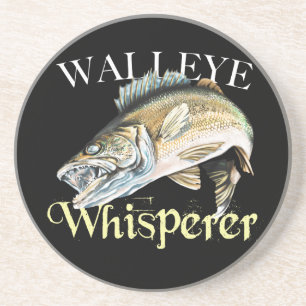 Walleye Whisperer Zandsteen Onderzetter