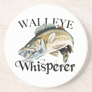 Walleye Whisperer Zandsteen Onderzetter