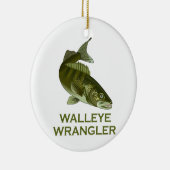 Walleye Wrangler Keramisch Ornament (Rechts)