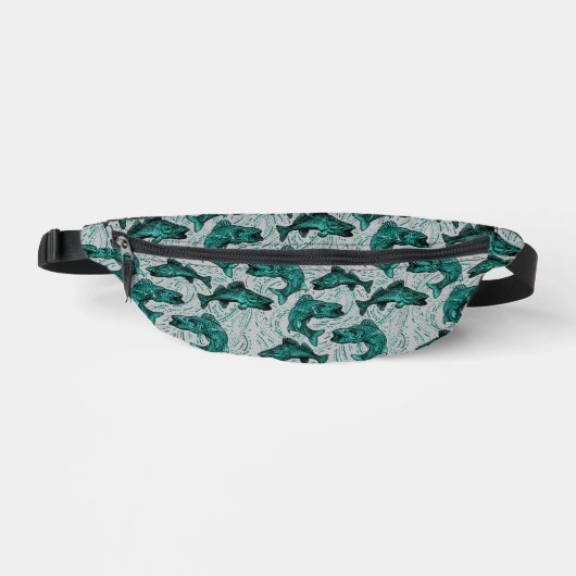 Walleye Zwemmen Vis Fanny Pack Heuptasje (Voorkant)