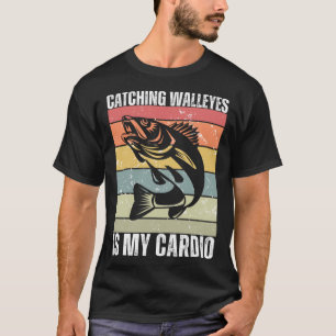 Walleyes vangen is mijn cardio walleye Gevist T-shirt