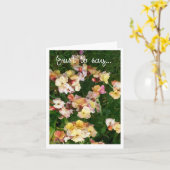 'Wallflowers' Juste à dire... Carte de corresponda (Fleur jaune)