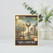 Wallingford, Connecticut | Carte postale Vintage (Debout devant)
