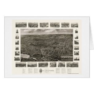 Wallingford, CT Panoramic Map - 1905