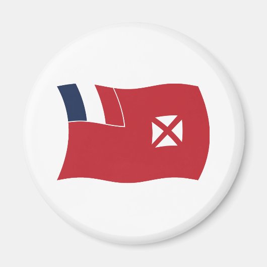 Wallis en Futuna Flag Magnet Magneet (Voorkant)
