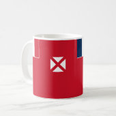 Wallis et Futuna Drapeau en céramique Café Mug (Devant gauche)
