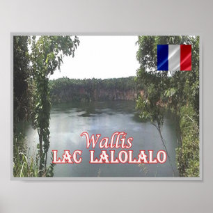 Wallis - Lac Lalolalo - Wallis en Futuna - Poster