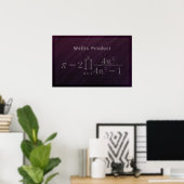 Wallis' Pi Formula - Poster Math (Bureau à domicile)