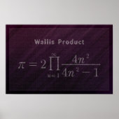 Wallis' Pi Formula - Poster Math (Devant)
