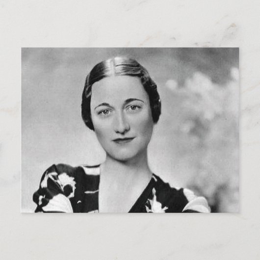 Wallis Simpson Briefkaart (Voorkant)
