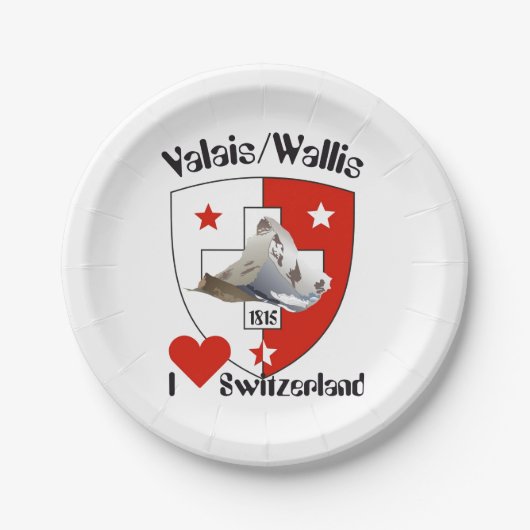 Wallis / Suisse - Valais / Suisse assiette (Devant)