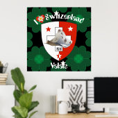 Wallis Valais Schweiz Suisse Poster (Bureau à domicile)