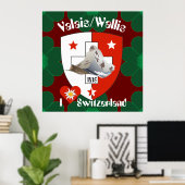 Wallis Valais Schweiz Suisse Poster (Thuiskantoor)