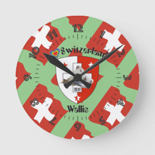 Wallis Valais Schweiz Suisse Uhr Ronde Klok