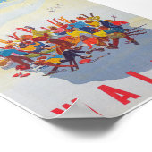 Wallis Zwitserland  skireisposter Poster (Hoek)