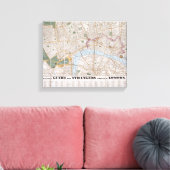 Wallis's Guide for Strangers Through London, 1841 Canvas Afdruk (Insitu (Woonkamer))