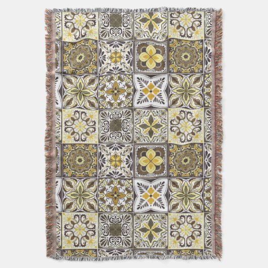 Wallpaper Backsplashes/Talavera geïnspireerde tege Deken (Voorkant Verticaal)