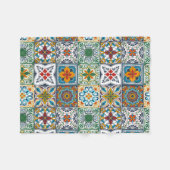 Wallpaper Backsplashes/Talavera geïnspireerde tege Fleece Deken (Voorkant (Horizontaal))