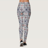 Wallpaper Backsplashes/Talavera geïnspireerde tege Leggings (Achterkant)