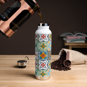Wallpaper Backsplashes/Talavera geïnspireerde tege Waterfles